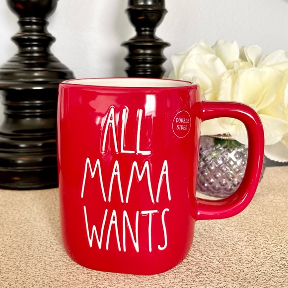 NWT Rae Dunn ALL MAMA WANTS IS A SILENT NIGHT Ceramic Mug - Picture 2 of 4